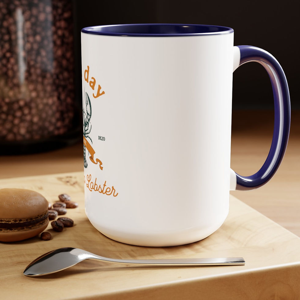 Thumbnail: Bad Day to be a Lobster Maine: Two-Tone Coffee Mugs, 15oz