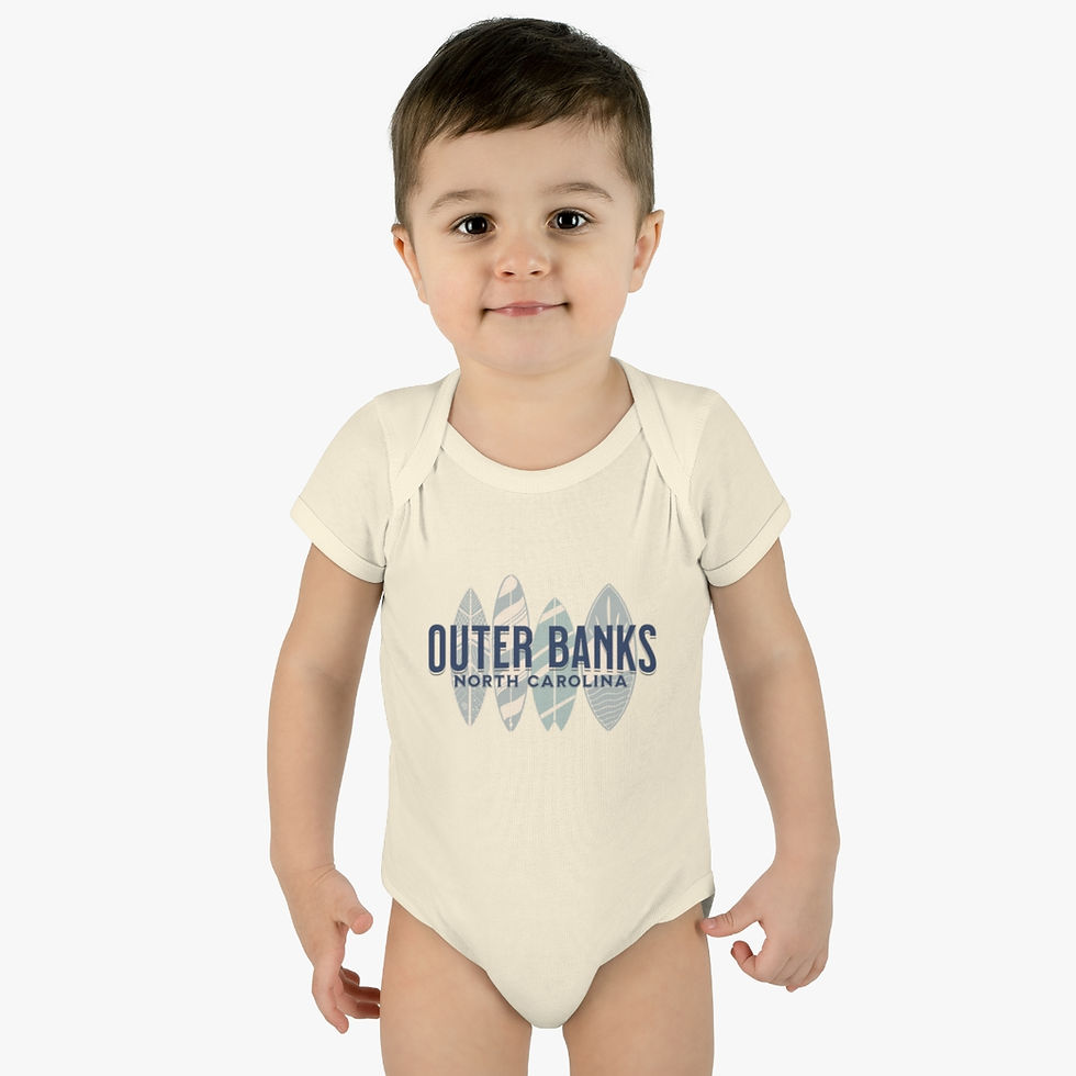 Thumbnail: Outer Banks North Carolina: Infant Baby Rib Bodysuit
