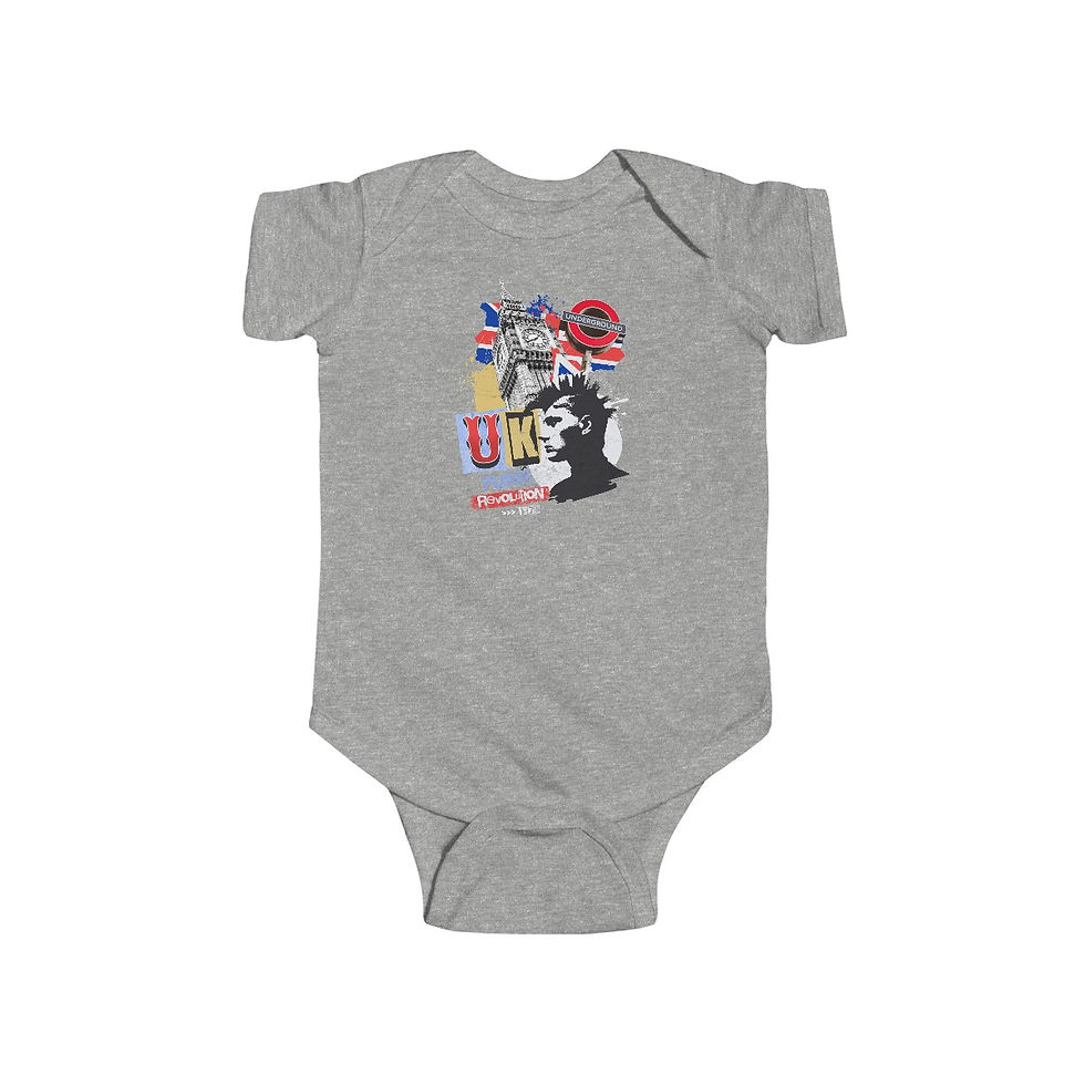 Thumbnail: England Punk: Infant Fine Jersey Bodysuit