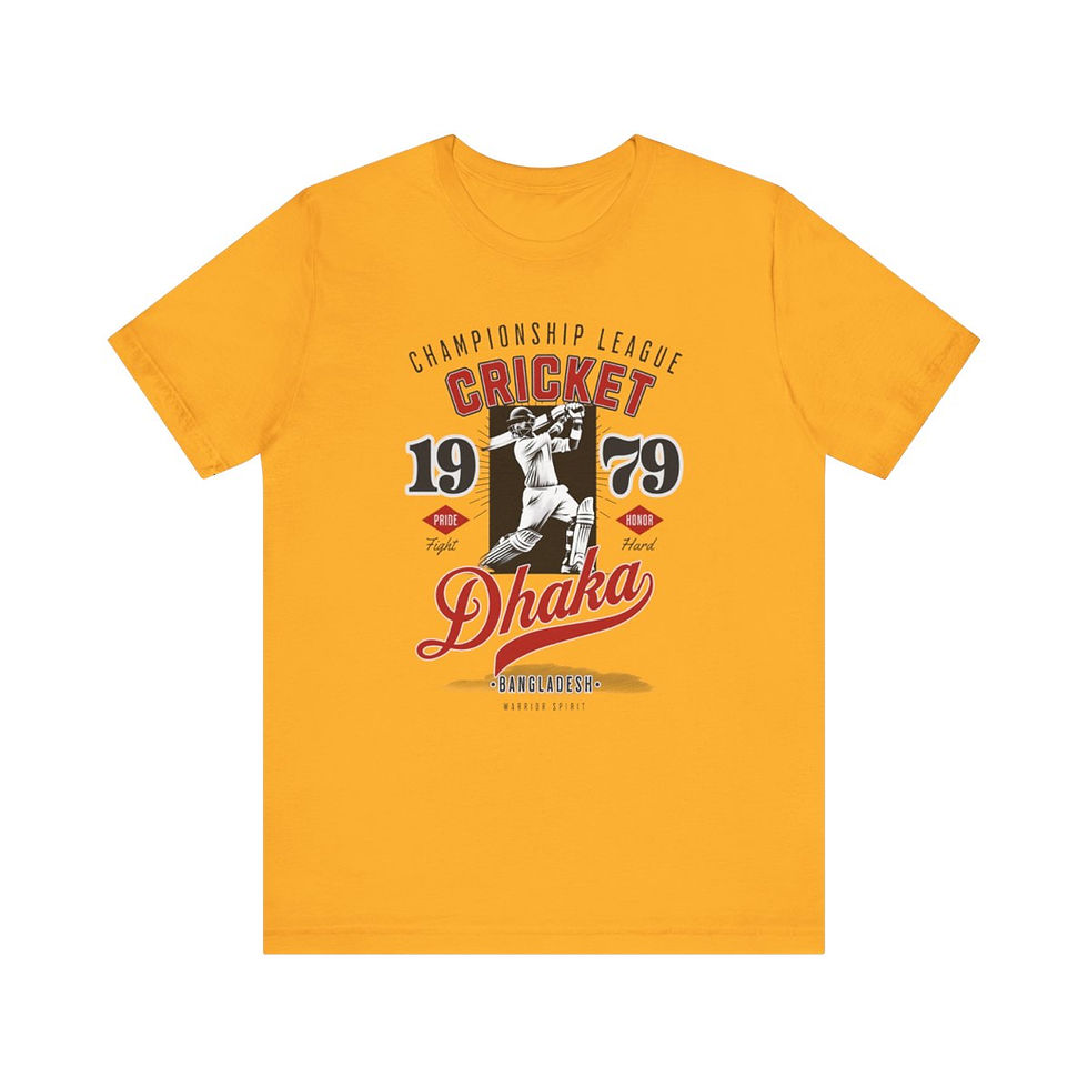 Thumbnail: Dhaka Cricket: Unisex Jersey Short Sleeve Tee