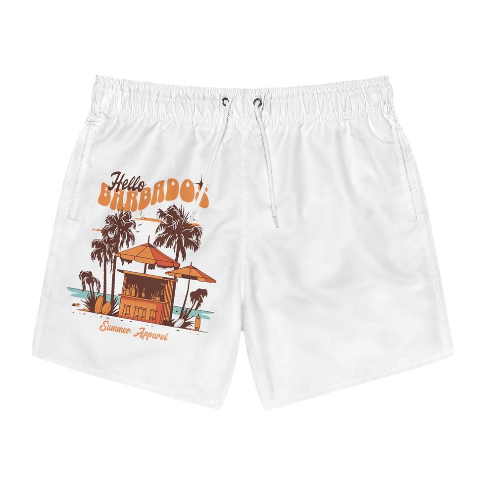 Thumbnail: Hello Barbados: Swim Trunks (AOP)