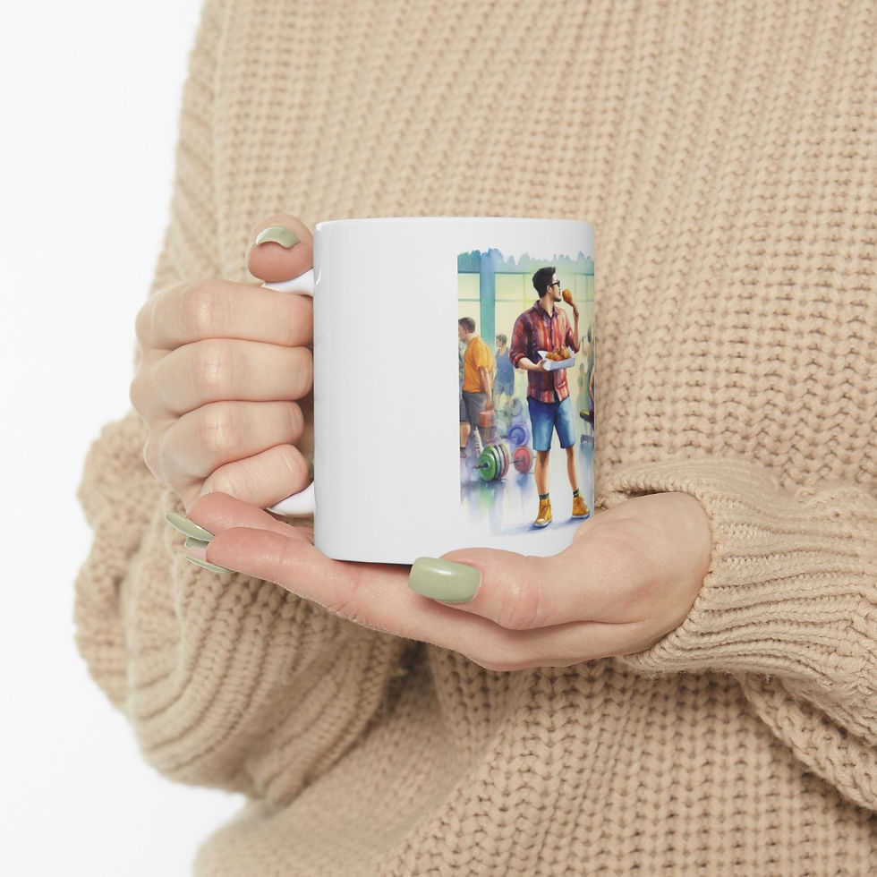 Thumbnail: Leg Day: Ceramic Mug, (11oz, 15oz)