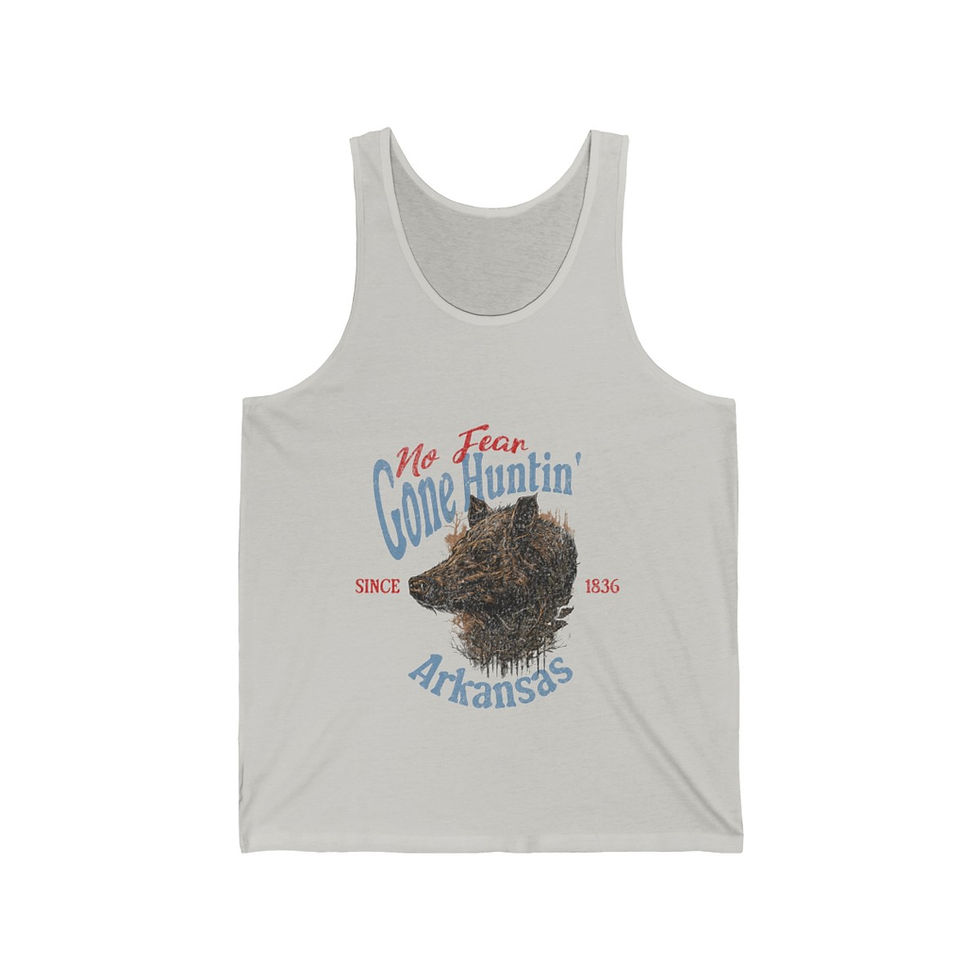 Thumbnail: Gone Huntin Arkansas: Unisex Jersey Tank
