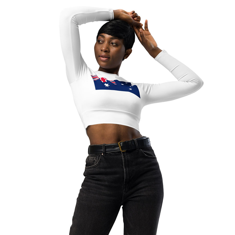 Thumbnail: Australia: Recycled long-sleeve crop top