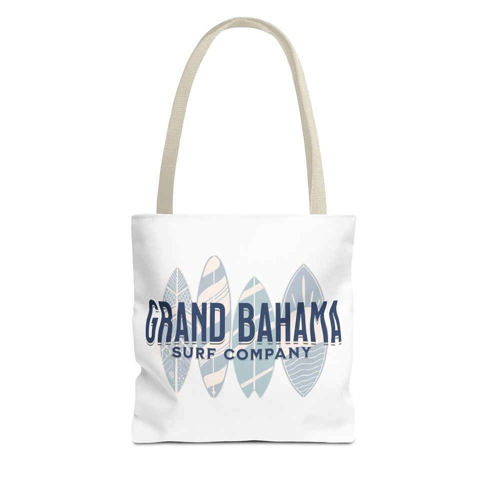 Thumbnail: Surf Grand Bahama: Tote Bag (AOP)
