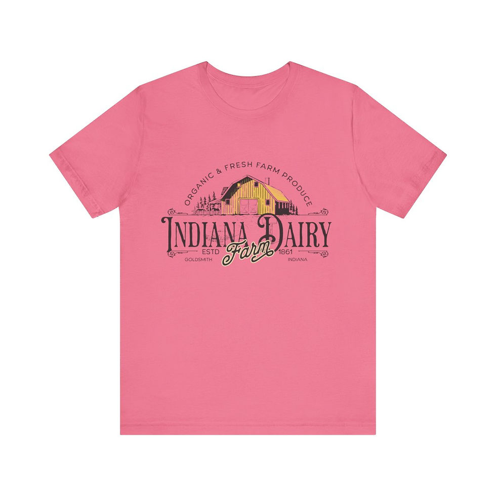 Thumbnail: Indiana Dairy Farm: Unisex Jersey Short Sleeve Tee