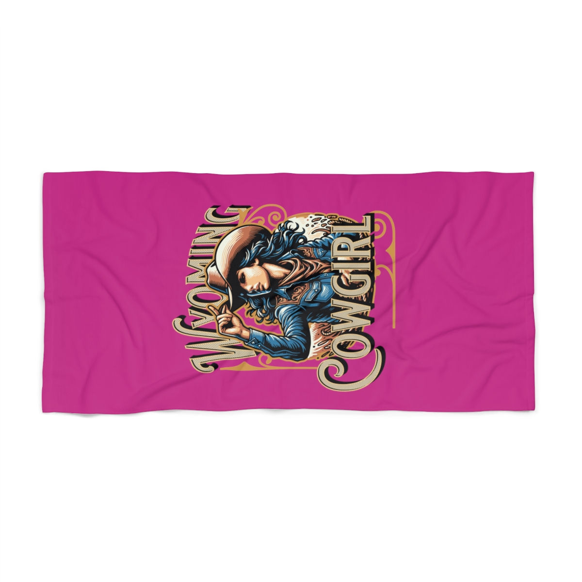 Wyoming Cowgirl: Beach Towel