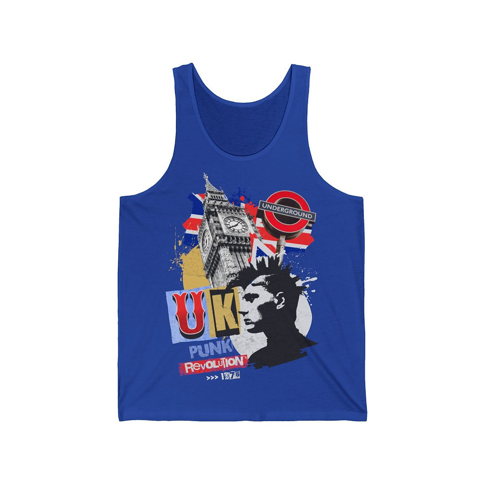 Thumbnail: England Punk: Unisex Jersey Tank