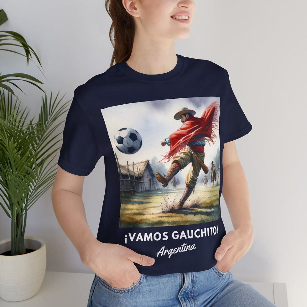 Thumbnail: Vamos Gauchito Argentina: Unisex Jersey Short Sleeve Tee