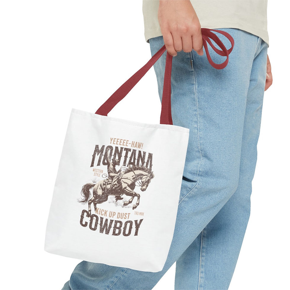 Thumbnail: Montana Cowboy: Tote Bag (AOP)