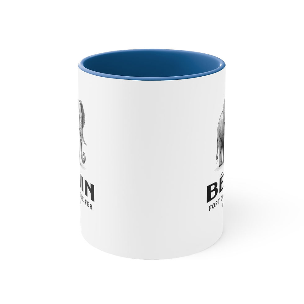 Thumbnail: Benin Elephant: Accent Coffee Mug, 11oz