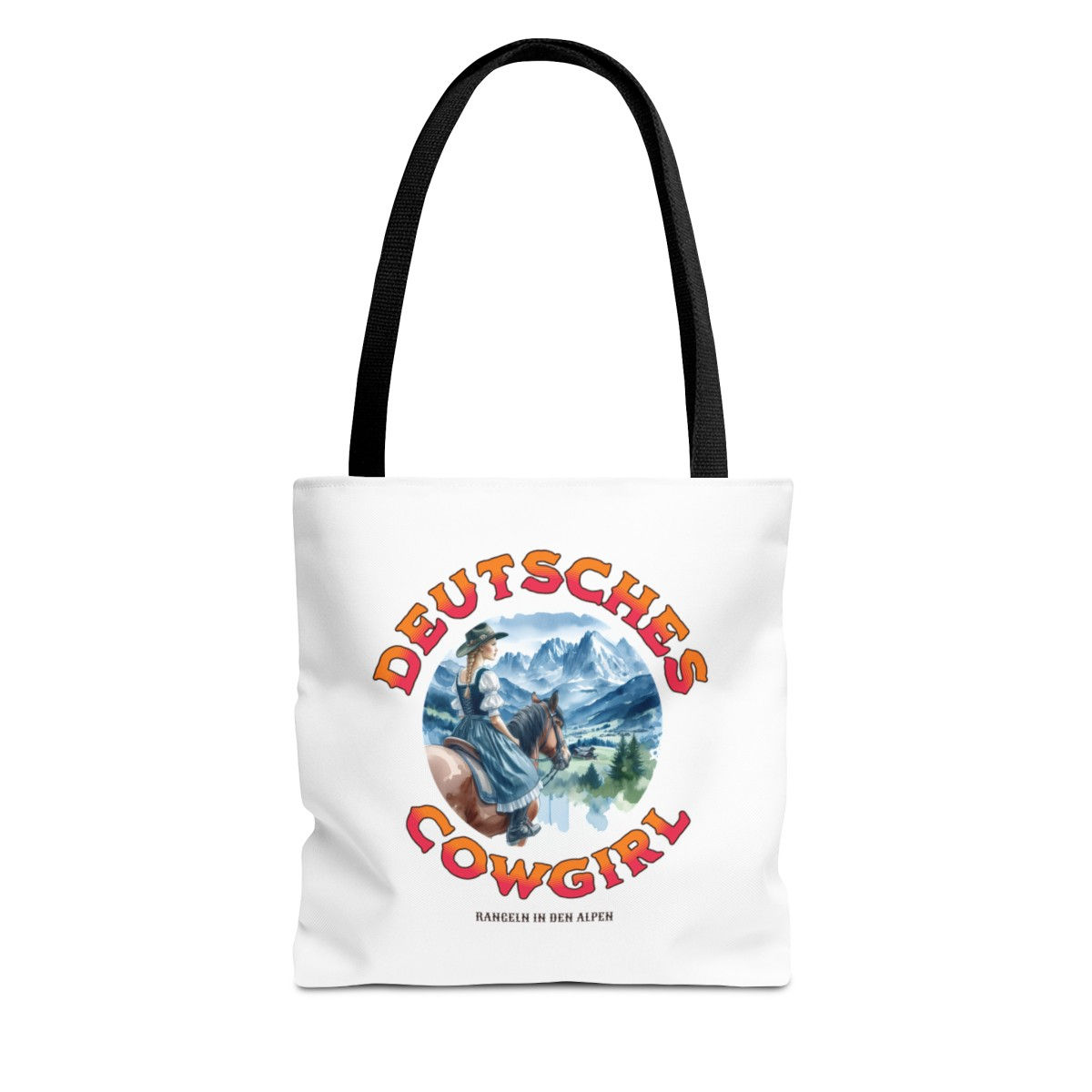 Deutsches Cowgirl Germany: Tote Bag (AOP)