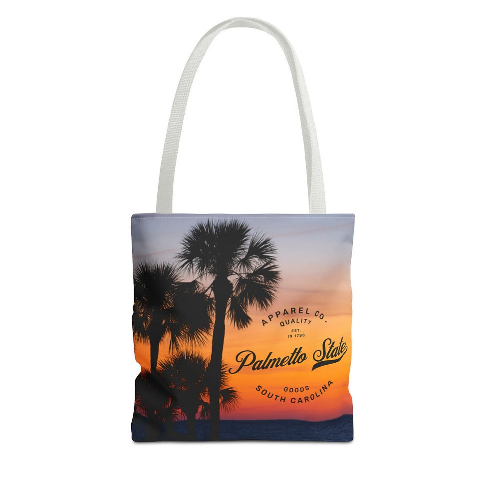 Thumbnail: Palmetto State South Carolina: Beach Tote Bag (AOP)