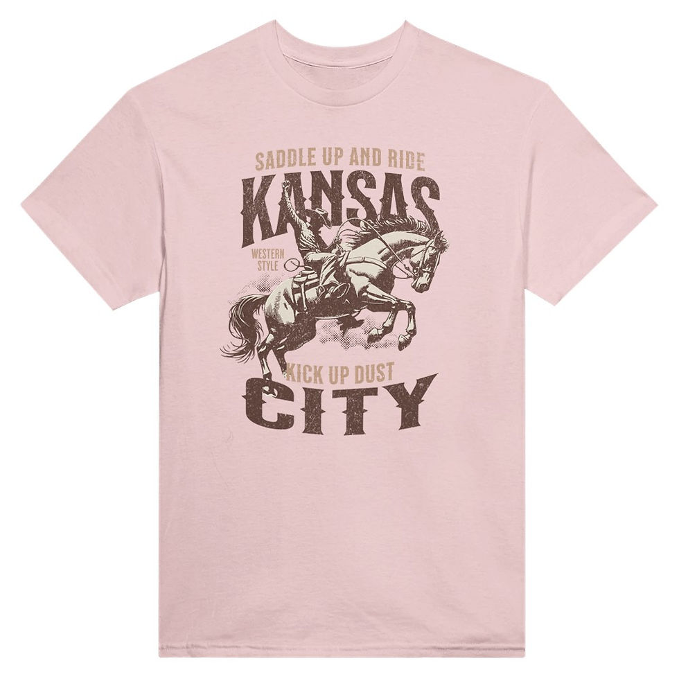 Thumbnail: Saddle Up KC: Heavyweight Unisex Crewneck T-shirt