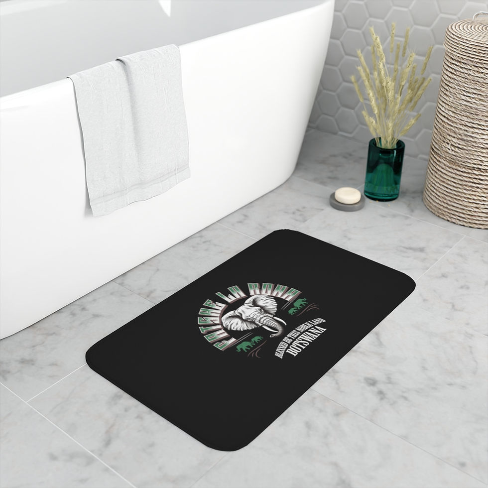Thumbnail: Botswana Elephant: Memory Foam Bath Mat