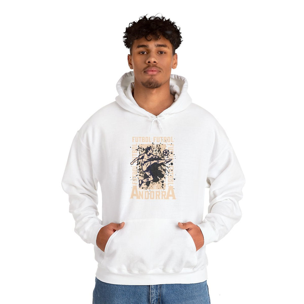 Thumbnail: Futbol Andorra: Unisex Heavy Blend™ Hooded Sweatshirt