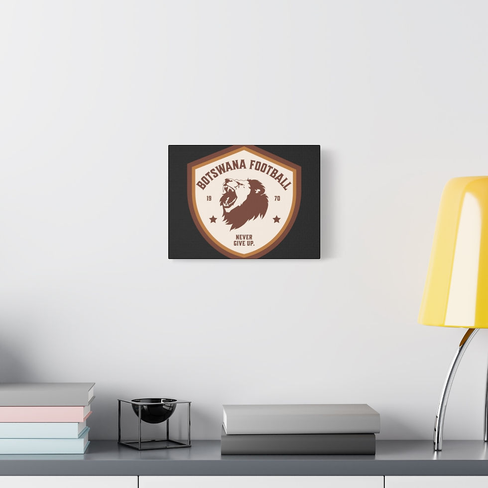 Thumbnail: Botswana Football: Matte Canvas, Stretched, 1.25"
