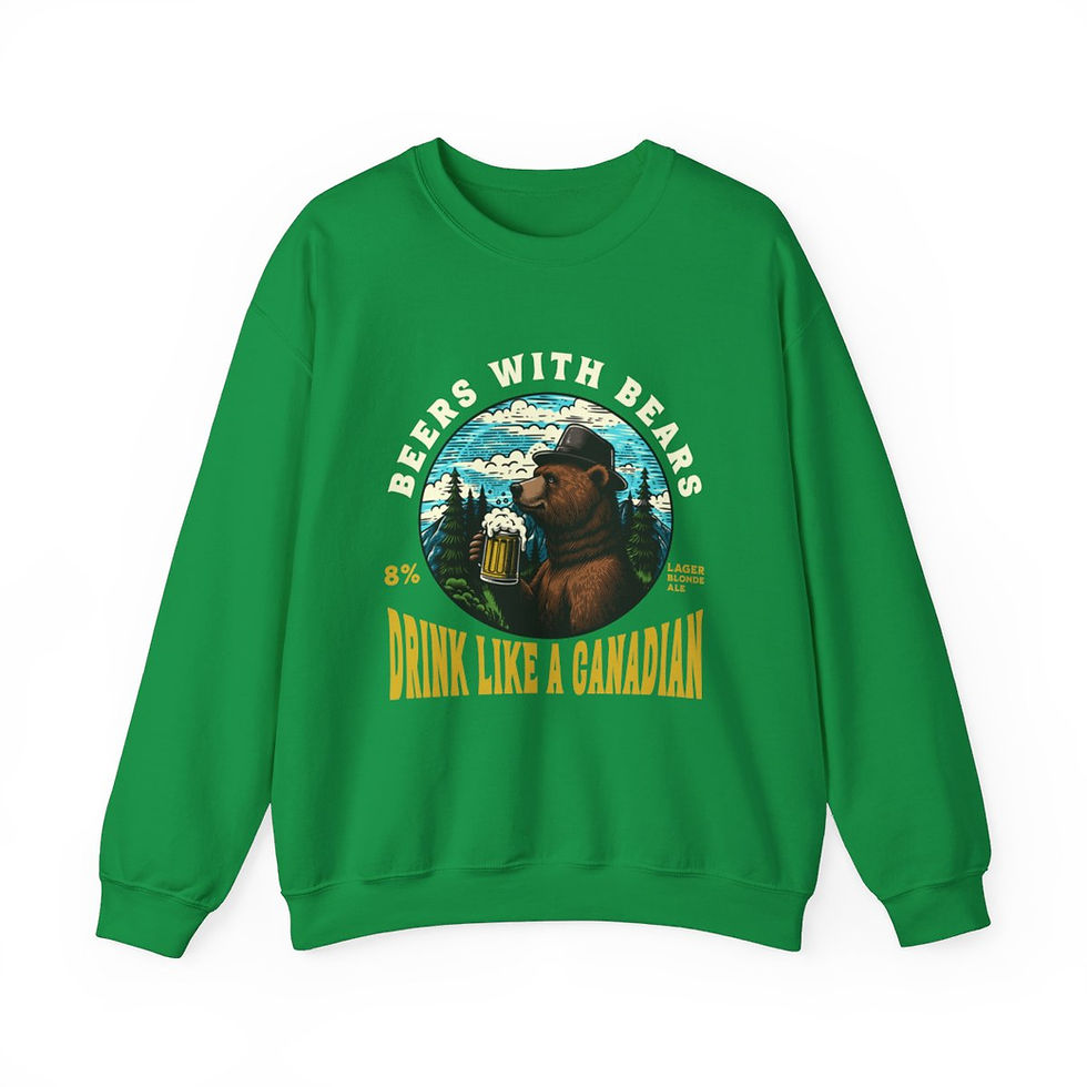 Thumbnail: Beers with Bears Canada: Unisex Heavy Blend™ Crewneck Sweatshirt