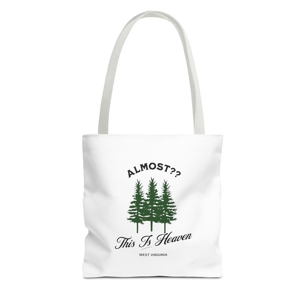 Thumbnail: This is Heaven West Virginia: Tote Bag (AOP)