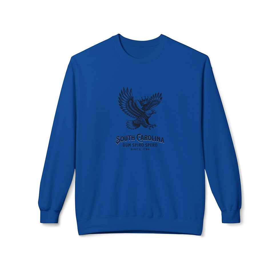 Thumbnail: South Carolina Eagle: Unisex Midweight Softstyle Fleece Crewneck Sweatshirt