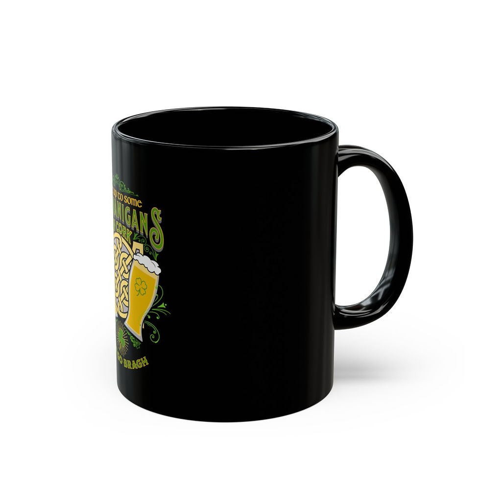 Thumbnail: Cork Ireland Shenanigans: Black Mug (11oz, 15oz)