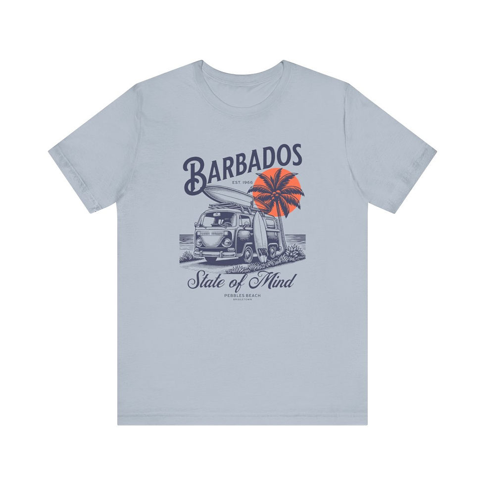 Thumbnail: Barbados State of Mind: Unisex Jersey Short Sleeve Tee