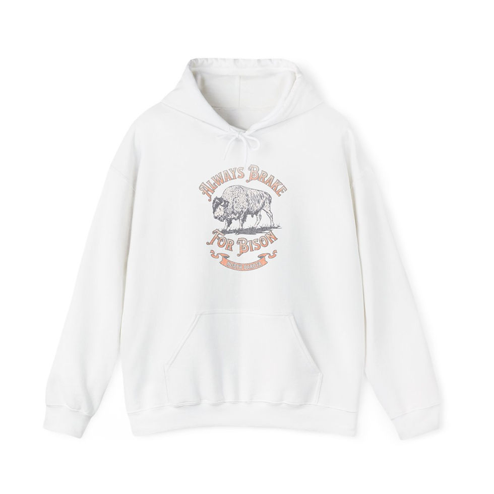 Thumbnail: Always Brake North Dakota: Unisex Heavy Blend™ Hooded Sweatshirt