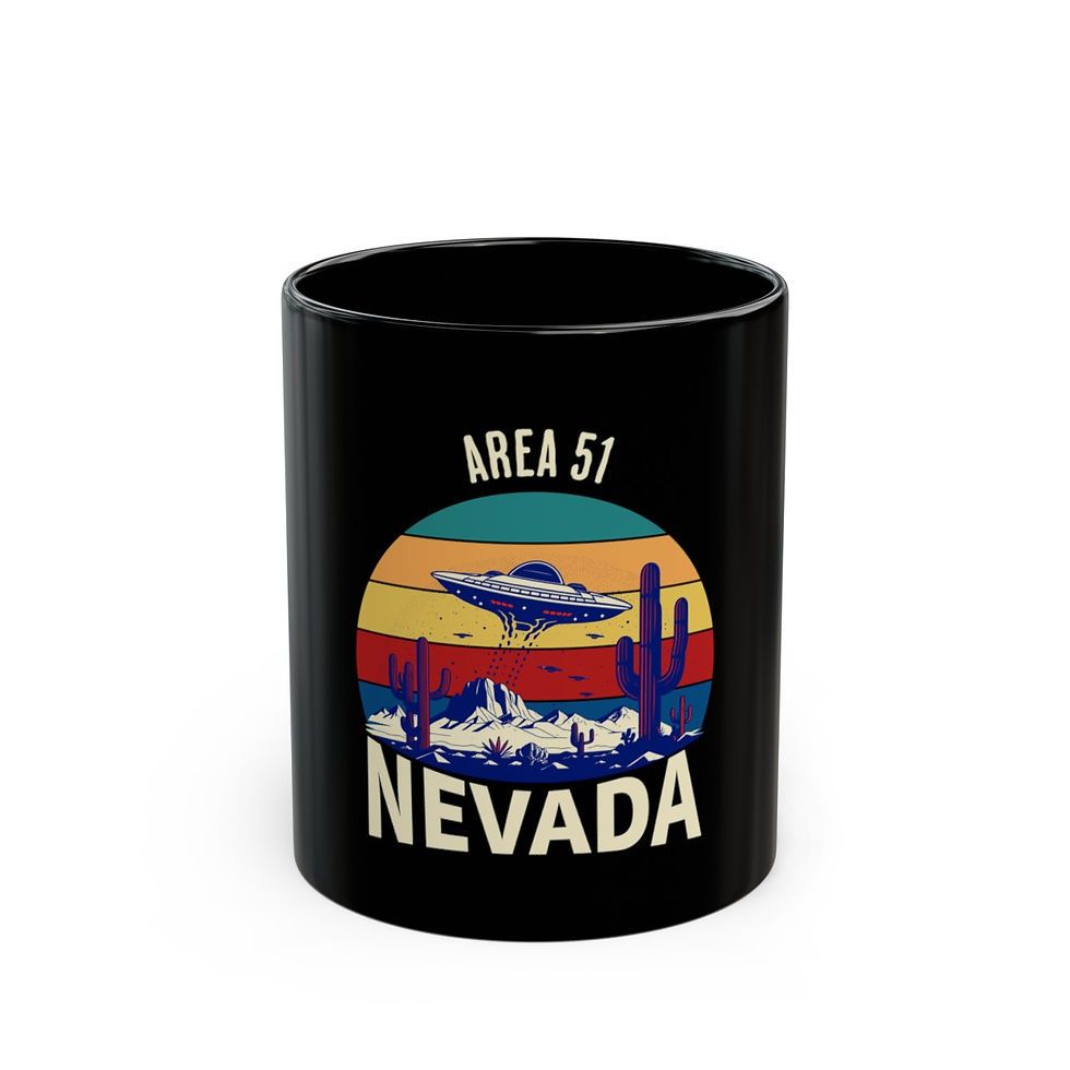 Thumbnail: Area 51 Nevada: Black Mug (11oz, 15oz)
