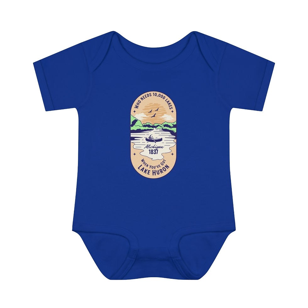 Thumbnail: Who Needs 10,000 Lakes - Michigan: Infant Baby Rib Bodysuit
