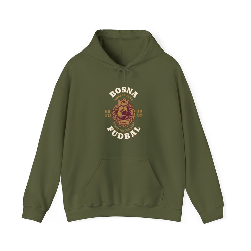 Thumbnail: Bosnia football: Unisex Heavy Blend™ Hooded Sweatshirt