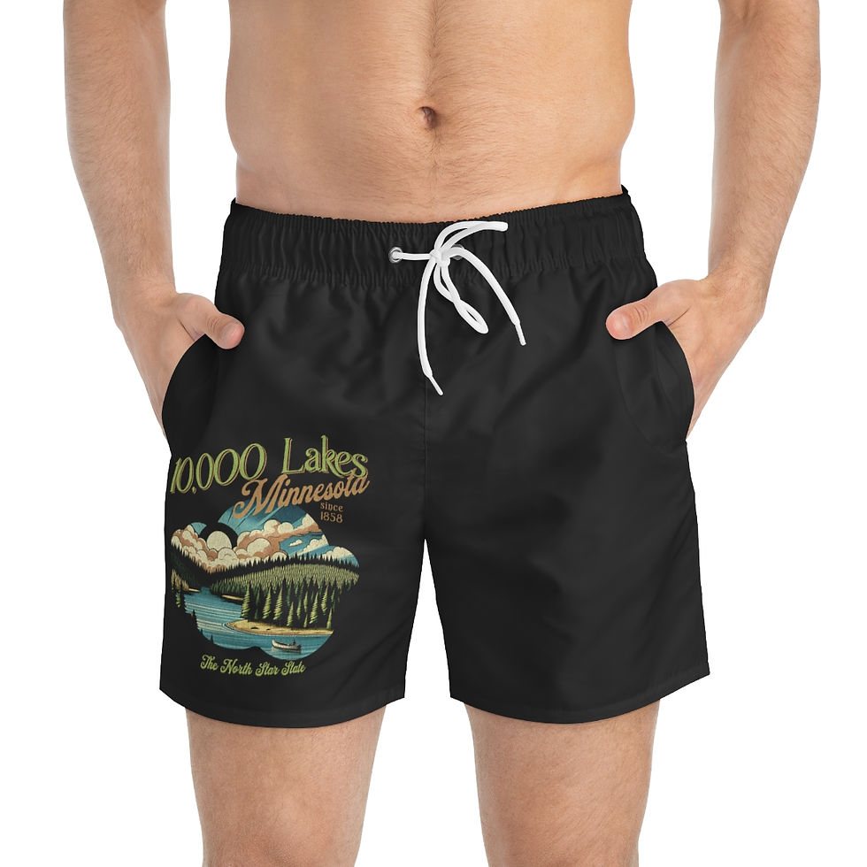 Thumbnail: 10,000 Lakes Minnesota: Swim Trunks (AOP)