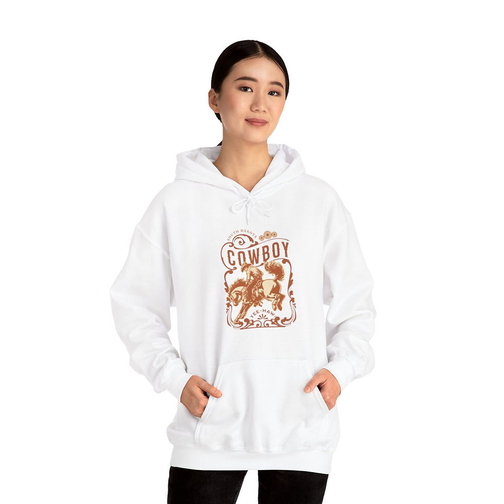 Thumbnail: South Dakota Cowboy: Unisex Heavy Blend™ Hooded Sweatshirt