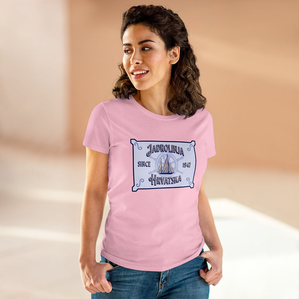 Thumbnail: Jadrolinja Hrvatska: Women's Midweight Cotton Tee