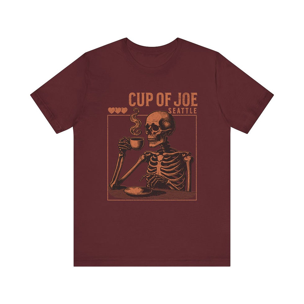 Thumbnail: Skeleton Seattle: Unisex Jersey Short Sleeve Tee