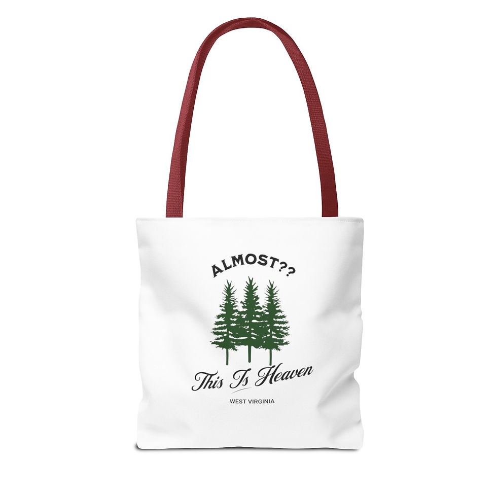 Thumbnail: This is Heaven West Virginia: Tote Bag (AOP)