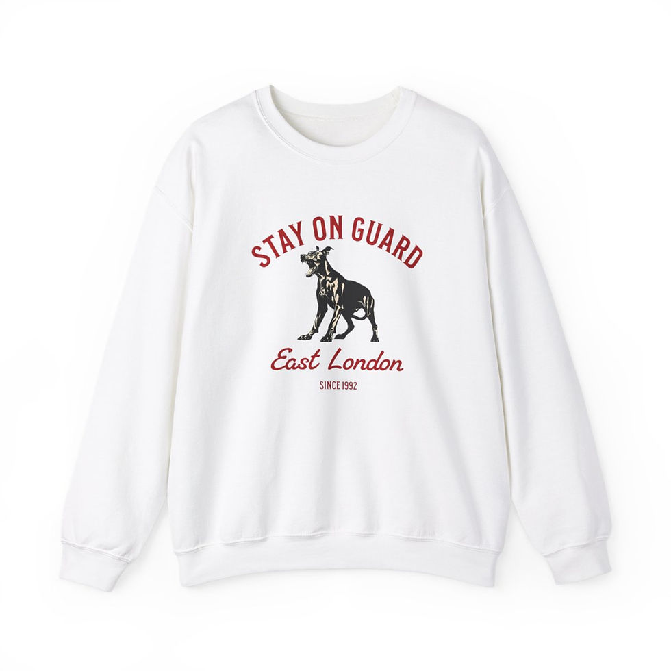 Thumbnail: Stay on Guard E London England: Unisex Heavy Blend™ Crewneck Sweatshirt