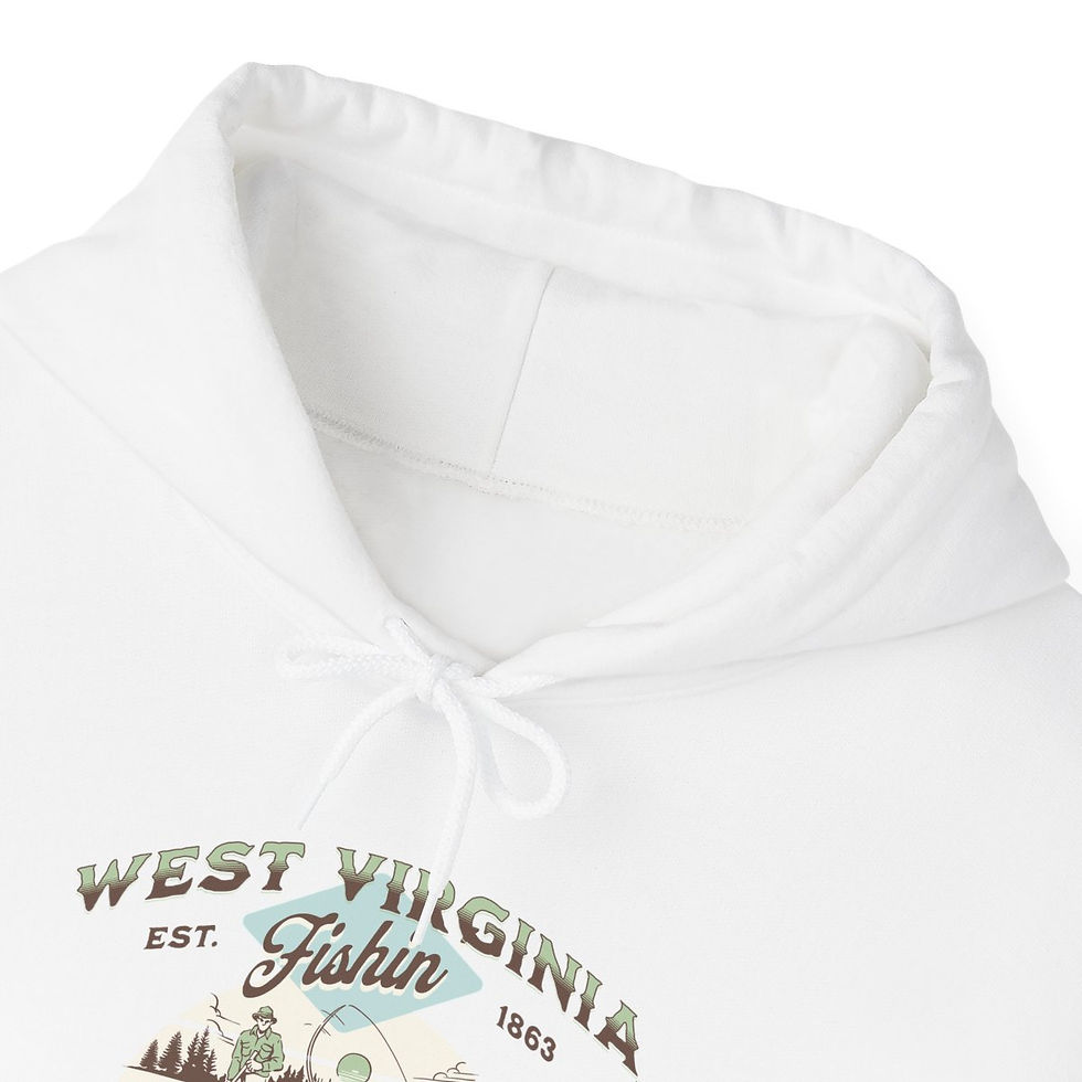 Thumbnail: West Virginia fishin: Unisex Heavy Blend™ Hooded Sweatshirt