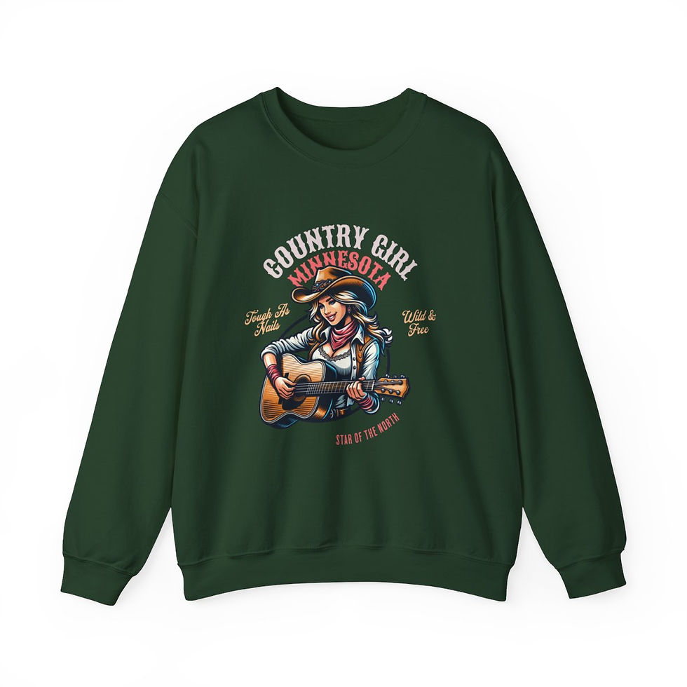 Thumbnail: Country Girl Minnesota: Unisex Heavy Blend™ Crewneck Sweatshirt