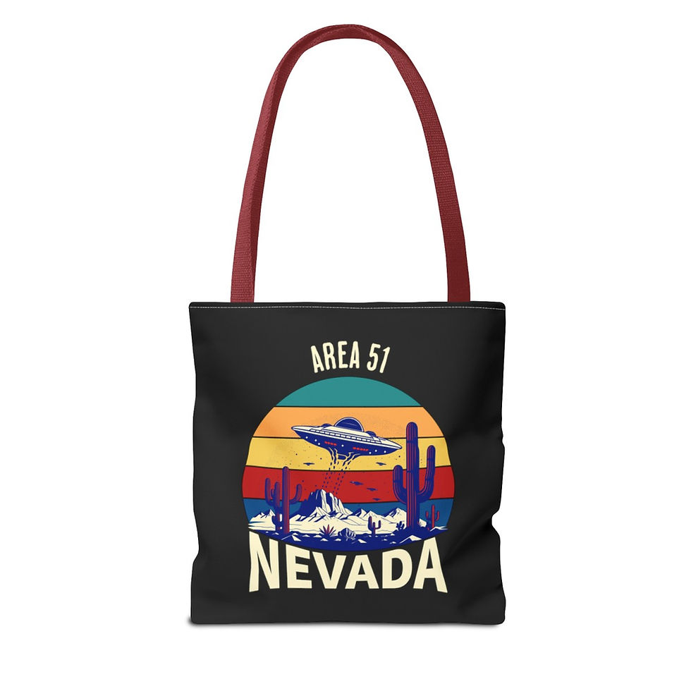 Thumbnail: Area 51 Nevada: Tote Bag (AOP)