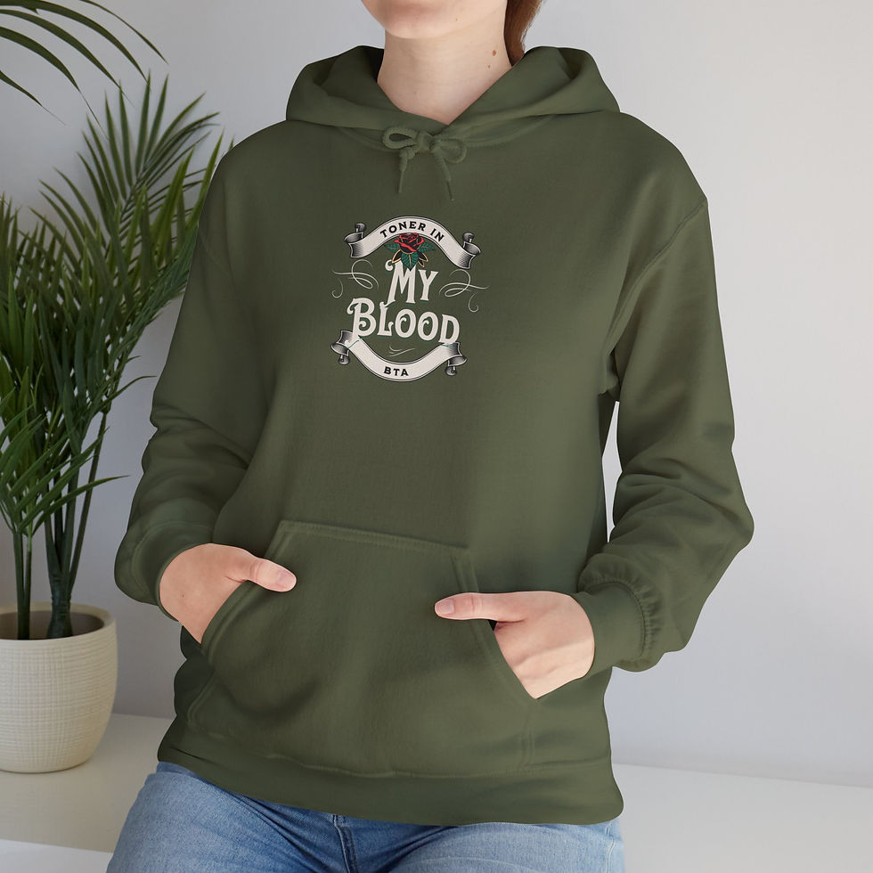 Thumbnail: Toner in my Blood BTA 2: Unisex Heavy Blend™ Hooded Sweatshirt