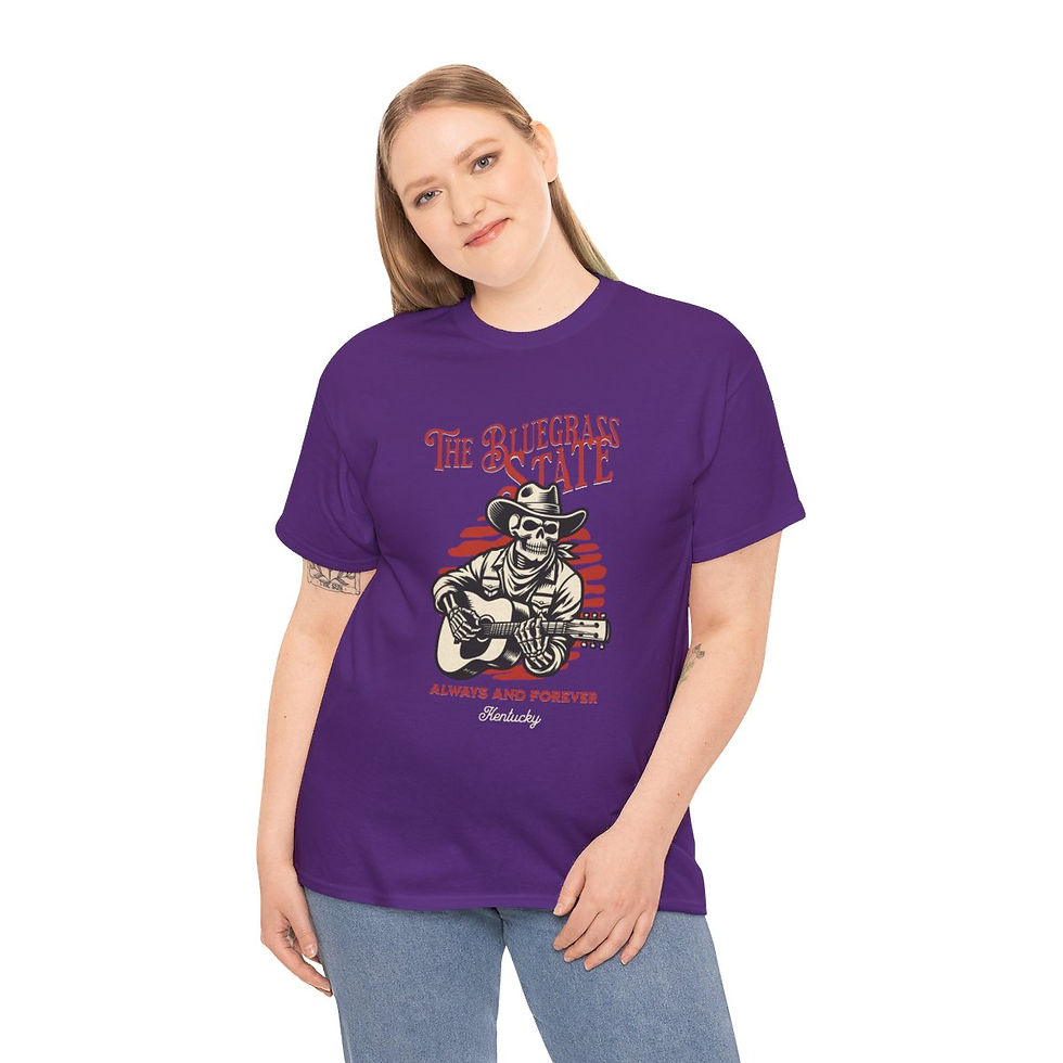 Thumbnail: Kentucky the Bluegrass State: Unisex Heavy Cotton Tee