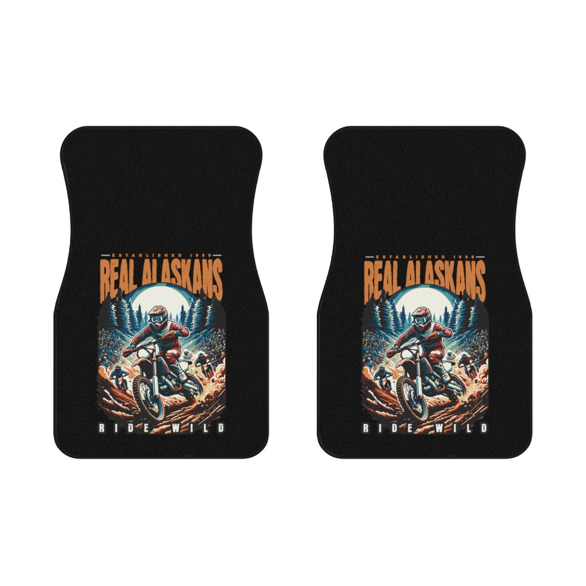 Real Alaskans Ride Wild: Car Mats (2x Front)