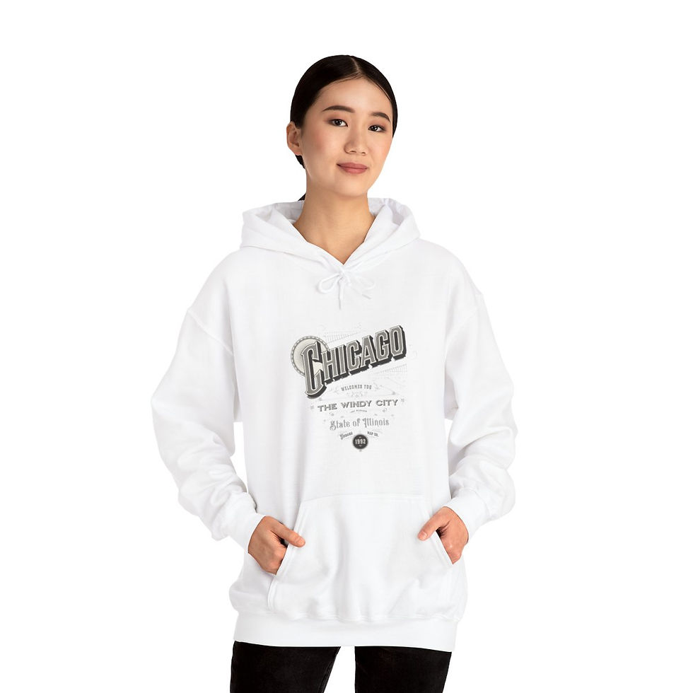 Thumbnail: Chicago Illinois: Unisex Heavy Blend™ Hooded Sweatshirt