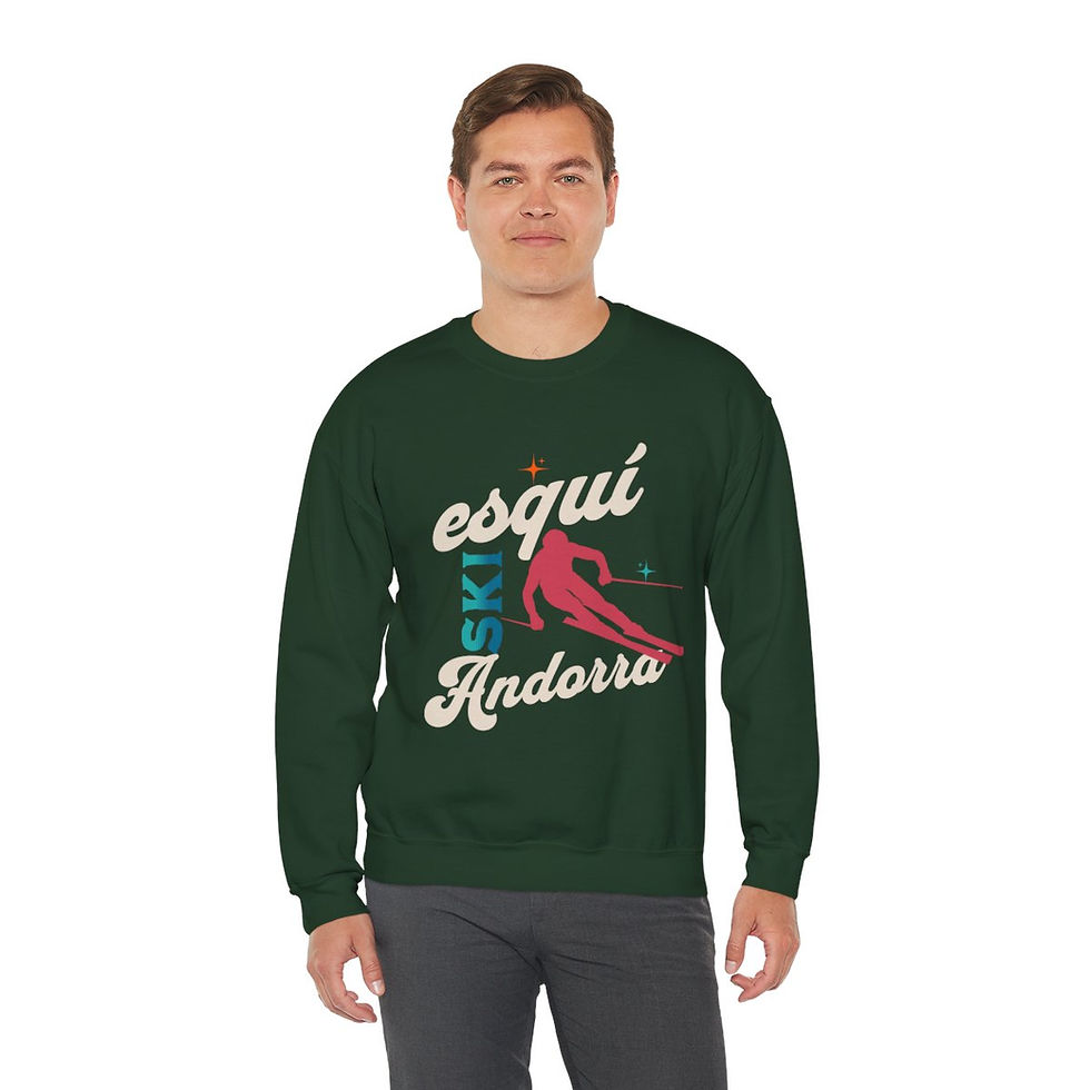 Thumbnail: Ski Andorra: Unisex Heavy Blend™ Crewneck Sweatshirt