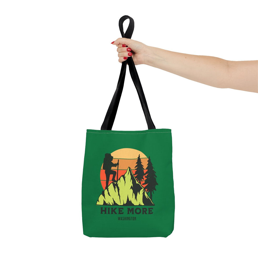 Thumbnail: Hike More Washington: Tote Bag (AOP)