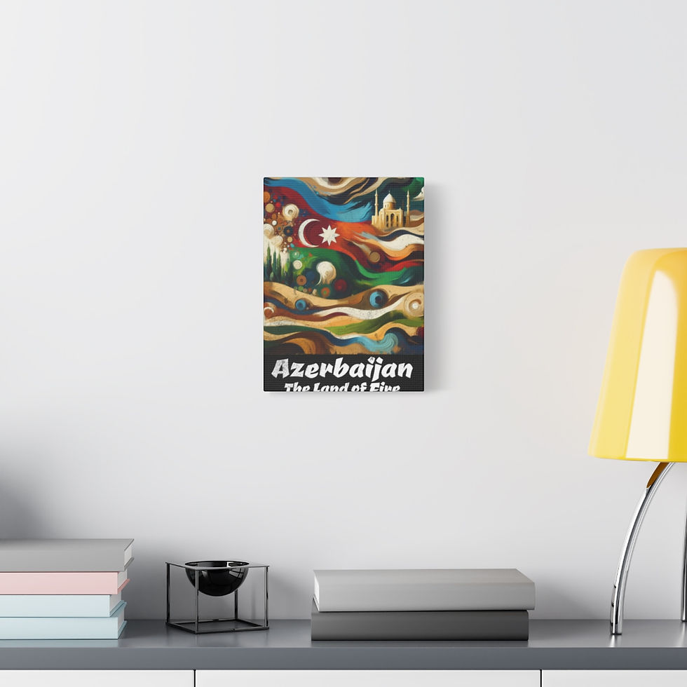 Thumbnail: Azerbaijan Land of Fire: Matte Canvas, Stretched, 1.25"