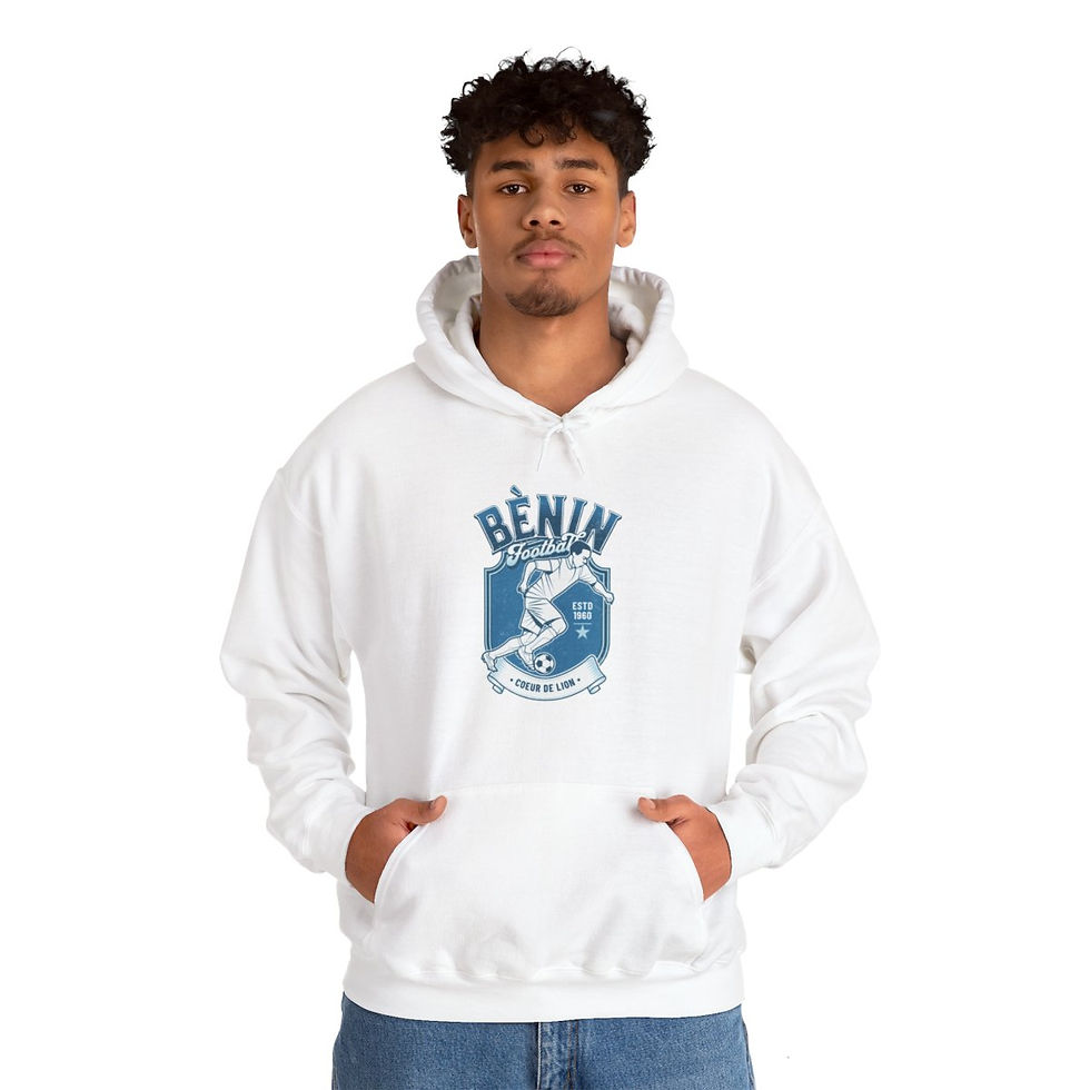 Thumbnail: Benin Football: Unisex Heavy Blend™ Hooded Sweatshirt