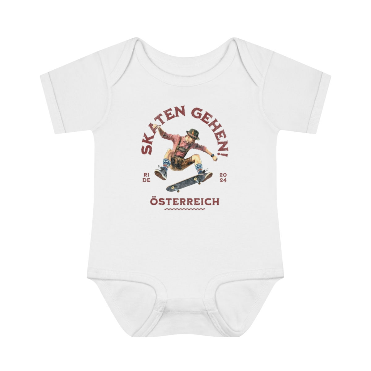 Skaten Gehen Austria: Infant Baby Rib Bodysuit