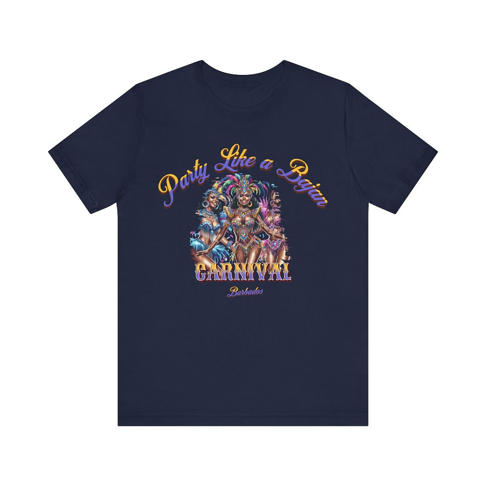 Thumbnail: Party like a Bajan Barbados: Unisex Jersey Short Sleeve Tee