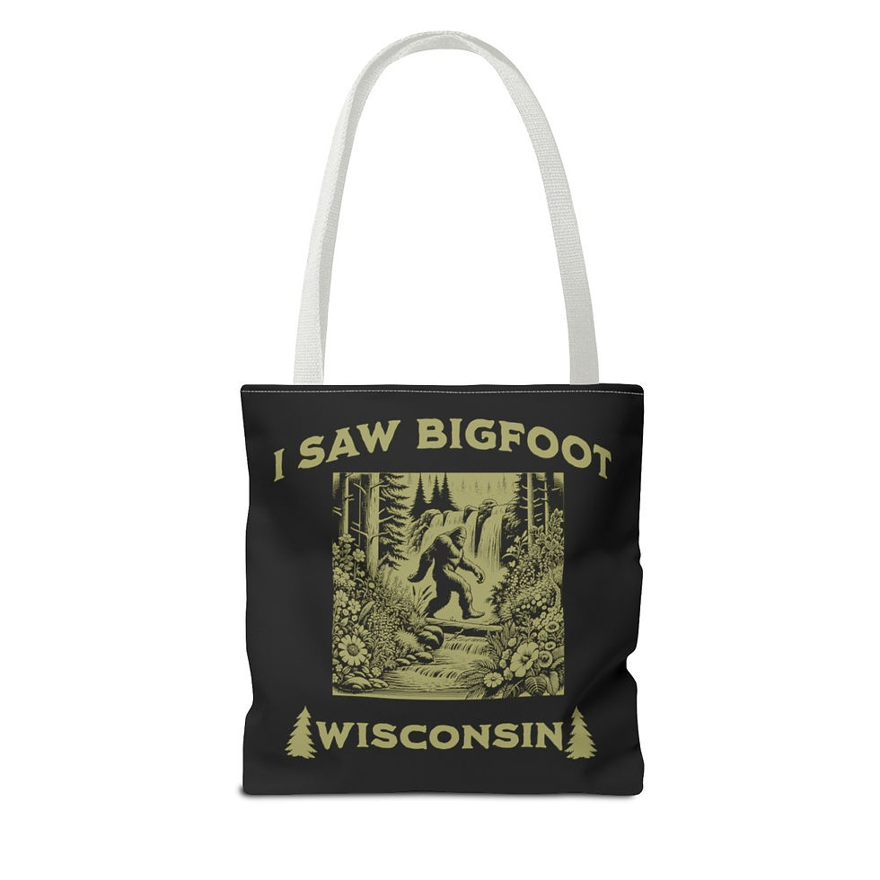 Thumbnail: Bigfoot Wisconsin: Tote Bag (AOP)